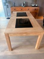 table en teck avec plaques granite noires, Enlèvement