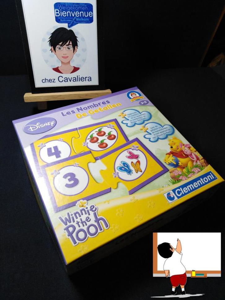 Tweetalig spel FR/NL Winnie the Pooh - De Getallen, Kinderen en Baby's, Speelgoed | Educatief en Creatief, Nieuw, Puzzelen, Taal en Lezen
