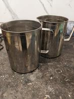 Te koop: 2 roestvrijstalen maatbekers 5 liter – Profess., Zakelijke goederen, Horeca | Keukenapparatuur, Ophalen of Verzenden