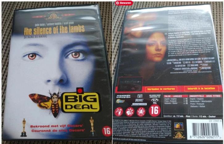 The silence of the lambs, Cd's en Dvd's, Dvd's | Horror, Verzenden