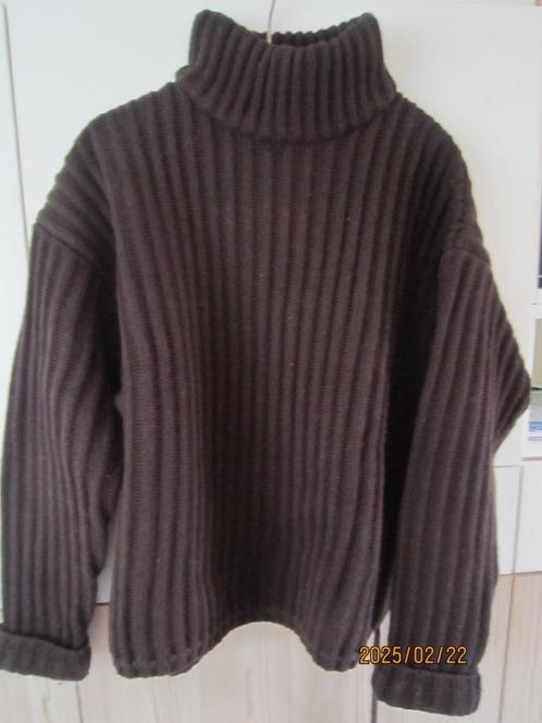 Bruine trui met hoge hals, Kleding | Dames, Truien en Vesten, Gedragen, Maat 38/40 (M), Bruin, Verzenden