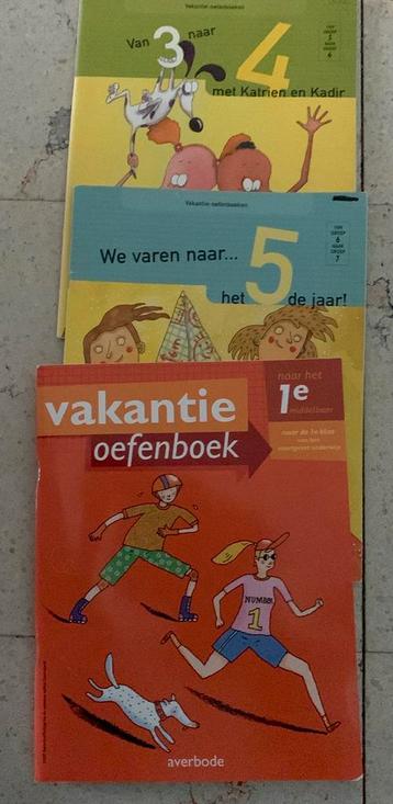 Vakantie oefenboeken naar 4de -5de - 1ste middelbaar beschikbaar voor biedingen