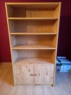 Mooie grenen boekenkast, 2 deuren en 6 legplanken, Huis en Inrichting, Kasten | Boekenkasten, Ophalen, Met deur(en), Grenen, 50 tot 100 cm