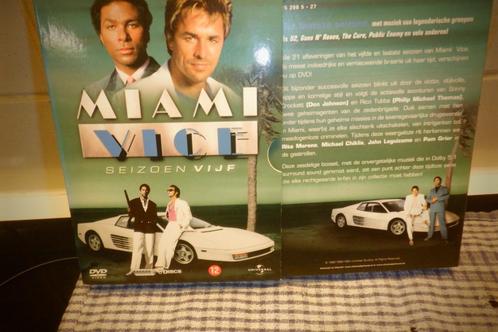 DVD Reeks Seizoen 5 Miami Vice.(6 DVD'S), Cd's en Dvd's, Dvd's | Actie, Zo goed als nieuw, Actiethriller, Vanaf 12 jaar, Verzenden