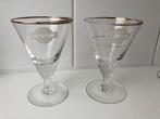 2 vintage Martini glazen, Enlèvement ou Envoi