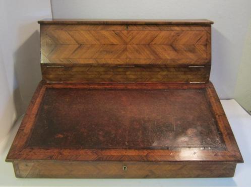 Antieke tafelsecretaire, lessenaar, mahonie, 19e eeuw, Antiek en Kunst, Antiek | Overige Antiek, Verzenden