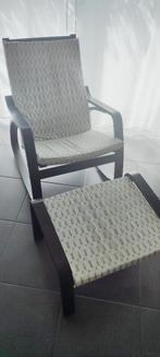 Fauteuil à bascule+ Pouf Ikea Poang (customisés)), Enlèvement, Utilisé, Tissus