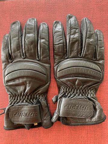 Lederen motor handschoenen van café racer maat M. beschikbaar voor biedingen