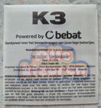 Strijklabel 'Alle kleuren' K3 Originals, Verzamelen, Ophalen, Nieuw