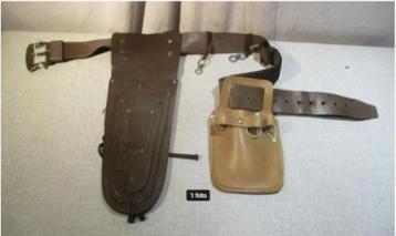 Ceinture de boucher en cuir rétro