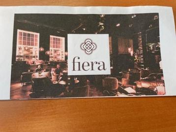 Cadeaubon restaurant Fiera - Antwerpen twv €150 beschikbaar voor biedingen