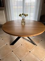 Table ronde salle à manger en chêne massif 150 diam, Maison & Meubles, Tables | Tables à manger, Enlèvement, Comme neuf, Chêne
