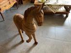 Decoratie Massief houten paard kunst beelden, Antiek en Kunst, Ophalen