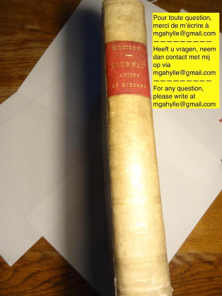 „Het oude en moderne Doornik” van A-F-J Boziere,, Boeken, Kunst en Cultuur | Architectuur, Gelezen, Architectuur algemeen, Ophalen of Verzenden