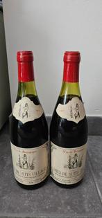 Twee flessen Côtes de Nuits Villages – Bourgogne 1977, Ophalen of Verzenden, Frankrijk, Rode wijn