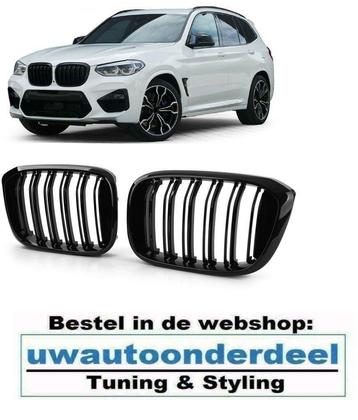 Grill Nieren Glans Zwart Dubbel Spijl Voor Bmw X3 G01 X4 G02 beschikbaar voor biedingen