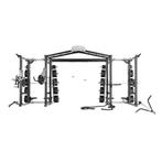 Matrix Magnum Mega Double Half Rack | Rek | Platform |, Sport en Fitness, Overige typen, Gebruikt, Ophalen of Verzenden, Rug