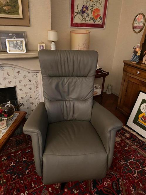 fauteuil relax en cuir, Maison & Meubles, Fauteuils, Comme neuf, Cuir