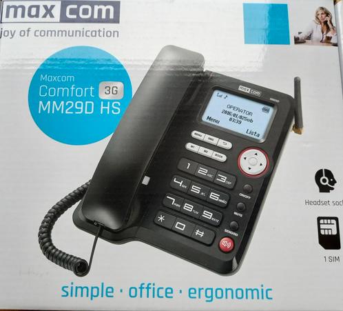 Seniorentelefoon Maxcom Comfort MM29D HS, Télécoms, Télématique & VoIP, Neuf, Enlèvement ou Envoi