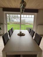Eetkamer tekoop, Huis en Inrichting, Complete eetkamers, Ophalen, Zo goed als nieuw, Landelijk, 4 tot 6 stoelen