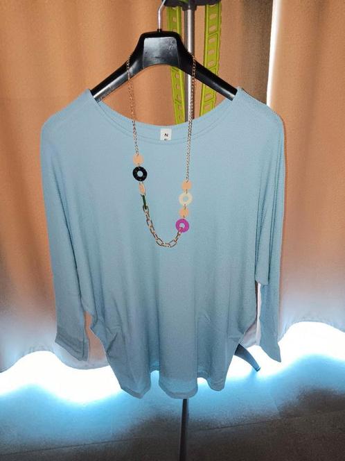 Nieuwe mooie dunne zomer trui met vlindermouwen + GRATIS 🎁, Kleding | Dames, Blouses en Tunieken, Nieuw, Blauw, Ophalen of Verzenden