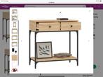 Wandtafel eiken kleur nieuw, Huis en Inrichting, Tafels | Sidetables, Ophalen, Nieuw, 25 tot 50 cm, 50 tot 100 cm