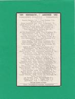 Overzicht overlijdens 1941 - 1942 te Tessenderlo, Verzamelen, Bidprentjes en Rouwkaarten, Bidprentje, Ophalen of Verzenden
