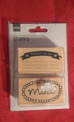 2 nieuwe stempels Things to do en Merci, Ophalen of Verzenden, Nieuw