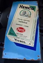 Ancienne plaque  publicitaire Henco Persil, Antiek en Kunst, Antiek | Email, Ophalen
