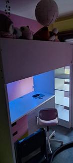 lit mezzanine avec bureau et placard, Maison & Meubles, Enlèvement, Utilisé