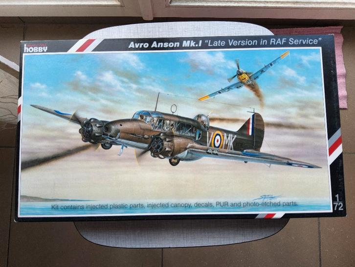 Avro Hanson MKI 1/72 Special hobby + extra, Hobby en Vrije tijd, Modelbouw | Vliegtuigen en Helikopters, Zo goed als nieuw, Vliegtuig