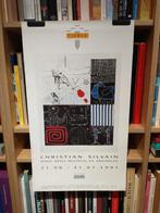 Christian Silvain Lignea art art gallery affiche 1991, Ophalen of Verzenden, Gebruikt