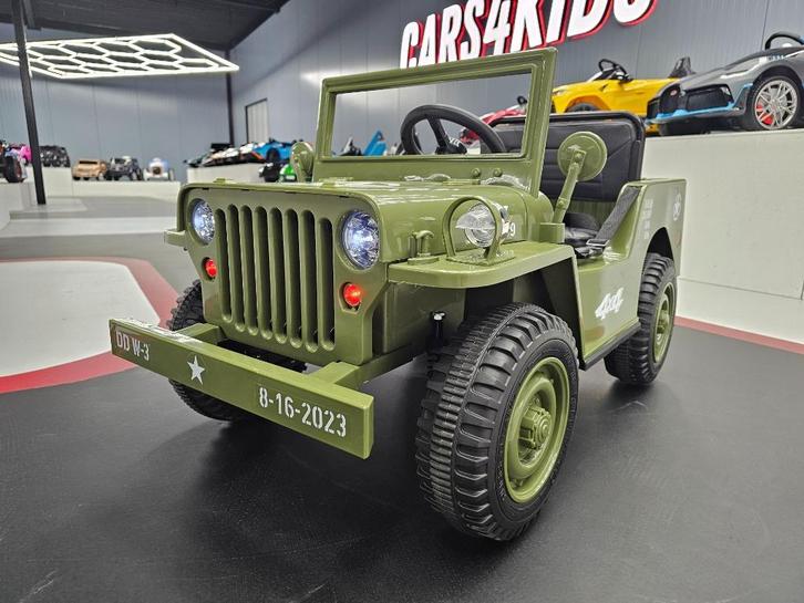 Willy kinderjeep - 1 pers. - 12 volt - soft start - RC, Kinderen en Baby's, Speelgoed |Speelgoedvoertuigen, Nieuw, Afstandsbediening