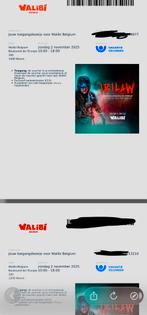 Tickets walibi, Tickets en Kaartjes