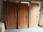 3 massieve houten deuren. Mogelijk meranti, Ophalen, Gebruikt, 80 tot 100 cm, Binnendeur