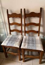 4 eetkamer stoelen volle eik GRATIS, Antiek en Kunst, Ophalen