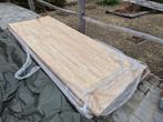 Rubberwood licht gebogen plank + pallet, Doe-het-zelf en Bouw, Hout en Planken, Ophalen, 25 tot 50 mm, Nieuw, 250 tot 300 cm