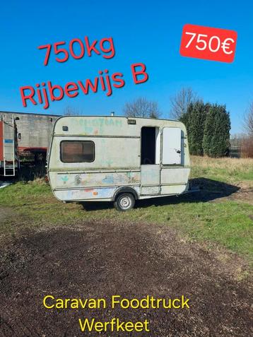 Caravan 750kg foodtruck verkoopwagen horeca food festival 4m beschikbaar voor biedingen