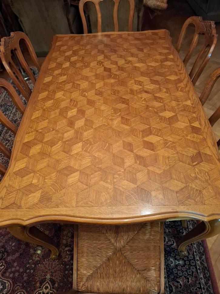 Prachtige eetkamerset van zeer hoge kwaliteit., Maison & Meubles, Tables | Tables à manger, Utilisé, 50 à 100 cm, 200 cm ou plus