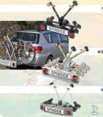 Spinder fietsendrager voor op de trekhaak te huur. beschikbaar voor biedingen
