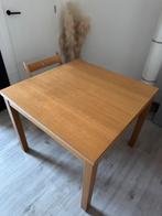 Eetkamertafel, Huis en Inrichting, Tafels | Eettafels, Ophalen, Gebruikt, Vierkant, 50 tot 100 cm