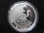 België: 5 frank 1986 FR in zilver ( PROOF) + MEDAILLESLAG !!, Postzegels en Munten, Munten | België, Verzenden, Zilver, Losse munt