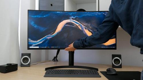 LG 35WN73A – 35” QHD Curved Ultrawide USB-C Monitor – 100 Hz, Computers en Software, Monitoren, Zo goed als nieuw, DisplayPort