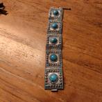 Zilveren armband met turkoois, Antiek en Kunst, Ophalen, Zilver