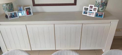 Volledige wit beige eet plaats in moderne stijl, Huis en Inrichting, Complete eetkamers, Gebruikt, Ophalen