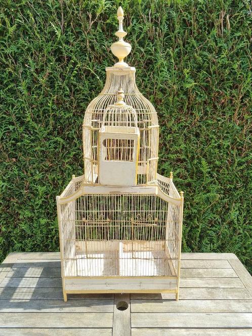 Grote antieke vogelkooi, Antiek en Kunst, Curiosa en Brocante, Ophalen