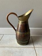 Houten wijnkan met koperen hoepels, Ophalen, Koper