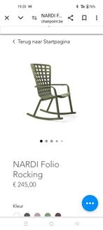 Tuin schommelstoel folio Nadia 2 stuks, Jardin & Terrasse, Chaises de jardin, Comme neuf, Enlèvement ou Envoi