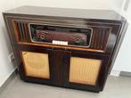 Vintage radiomeubel - periode '40-'50 - Zeldzaam stuk!, Enlèvement, Utilisé, Autres types