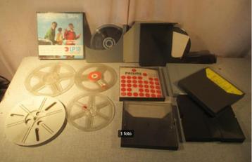 2 Retro Bandrecorder Tapes + 4 lege Spoelen + 6 Doosjes beschikbaar voor biedingen